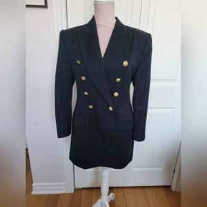 Jones New York Sophisticated Navy Double-Breasted Women's Blazer sz 6
